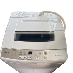 【24時間限定掲載】AQUA 全自動洗濯機　6kg AQW-S6...