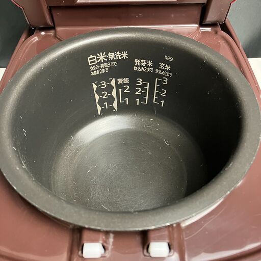 三菱電機 IH炊飯器 炭炊釜 NJ-SU06R-V 2020年製