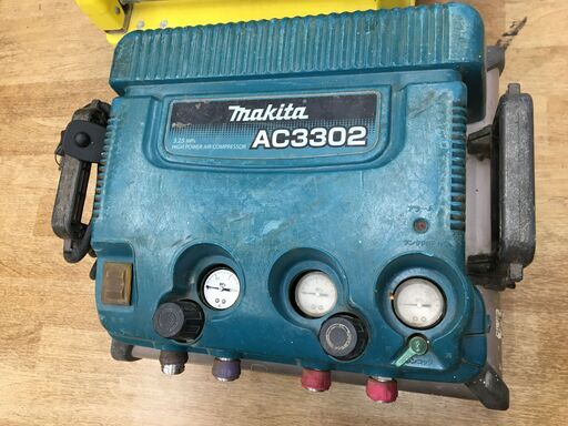 ★値下げしました★ マキタ AC3302 常圧コンプレッサー 中古品 ※エアーのたまりが遅い【ハンズクラフト宜野湾店】 ☆値下げしました☆ マキタ AC3302 常圧コンプレッサー 中古品 ※エアー