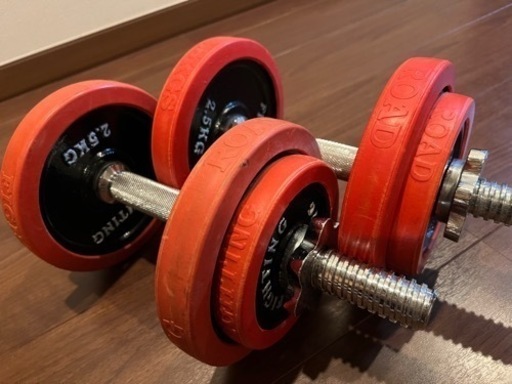 fighting ラバーダンベル10㌔×2