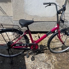 【現状渡し】26インピンク自転車