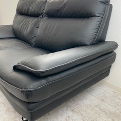 🗼東京インテリア BILLIE ビリー 高耐久ソフトレザー 2人掛ソファ🛋🟥