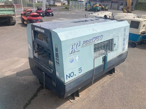 PDS175SC】2005年製 2,469時間 コンプレッサー エアーマン