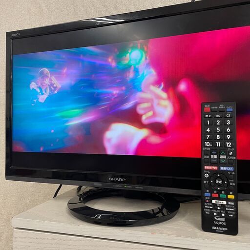 9/15終　SHARP/シャープ 22インチ 液晶カラーテレビ LC-22K45 ブラック リモコン付き TV AQUOS/アクオス 菊倉TK