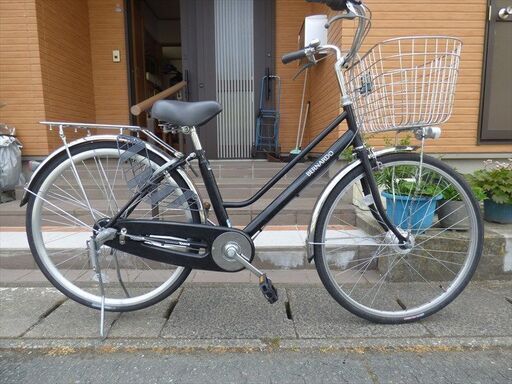 ママチャリ　２６インチ　3変速　LEDオートライト　ＢAAシールあり　タイヤ最高に良し　自転車整備士が整備