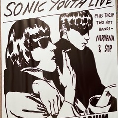 期間限定掲載　SONIC YOUTH ソニックユース　ポスター　ニルバーナNIRVANA GOLDENVOICE　引き取り限定