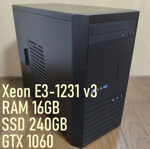 PC Xeon E3-1231 v3/16GB/SSD240GB/GTX1060-