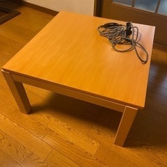 【無料】無印良品 こたつテーブル 正方形 