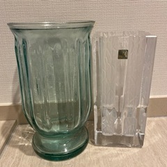 花瓶　ガラス　HOYAクリスタル