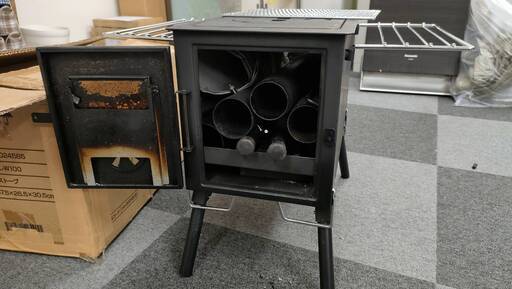 小型テント＋薪ストーブ＋煙突シートの3点セット