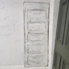 アンティーク　白　飾りドア