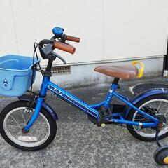 子供用補助輪付自転車