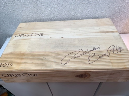 ワイン木箱　Opus One 6本入　蓋付