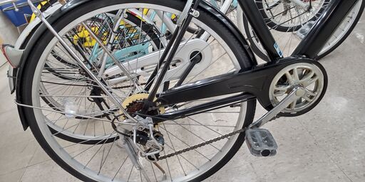 ★ジモティ割あり★  軽快車 27インチ 黒 クリーニング済み TJ583 ☆ジモティ割あり☆ 軽快車 27インチ 黒 クリーニング済み TJ583