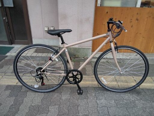 美品☆700c シティークロスバイク 6speed/ベージュ