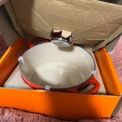 未使用】LE CREUSET ルクルーゼ ココットロンド 両手鍋