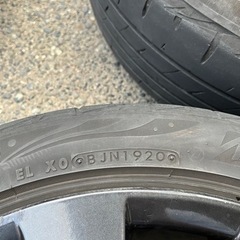 タイヤホイールセット4本　スバル純正ホイールと215/45R18 