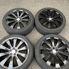 タイヤホイールセット4本　スバル純正ホイールと215/45R18 