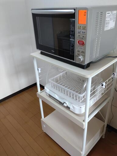 まとめて家具・家電３点セット取引可です！電子レンジ・食器乾燥機・電子レンジラック