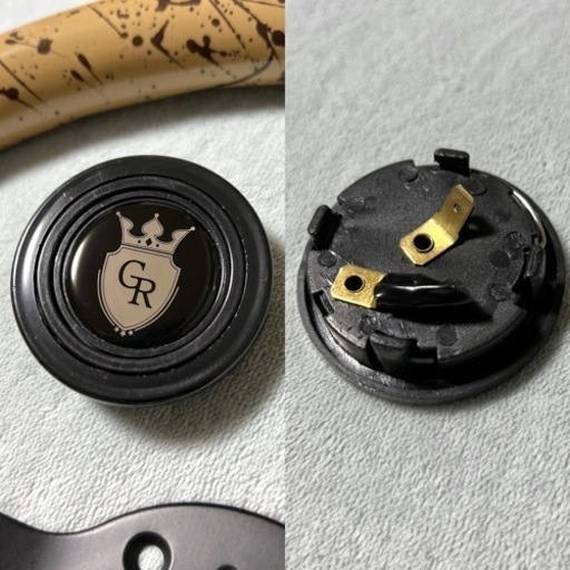 美品　Grip  ステアリング350mm 即納　グリップロイヤル 美品 Grip Royal ステアリング350mm 即納 グリップロイヤル