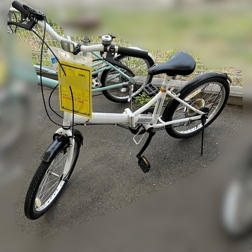 ★店頭にて試乗可★ J2396 Captain Stag キャプテンスタッグ　折りたたみ自転車 ミニベロ 小径車 20インチ 6段変速 クリーニング、簡易メンテナンス済み　【リユースのサカイ柏店】 中古自転車 　流山市 中古自転車 松戸市 中古自転車 我孫子市 中古自転車 船橋市 中古自転車 守谷市 中古自転車 取手市 中古自転車