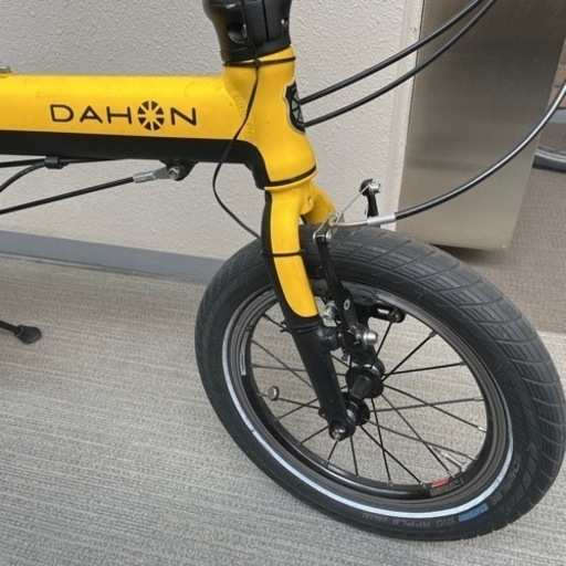 GW特価】DAHON K3 ブラックイエロー 3段変速 14インチ アルミ 折り畳み