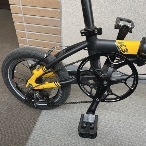 GW特価】DAHON K3 ブラックイエロー 3段変速 14インチ アルミ 折り畳み