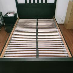 【取引中】セミダブル ベッドフレーム IKEA 黒