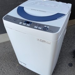 【特価】SHARP 洗濯機　2016年製　ES-GR55R-H