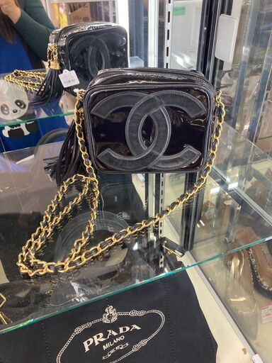 CHANEL ｺｺﾏ-ｸ/ｼｮﾙﾀﾞｰﾐﾆﾊﾞｯｸ/ﾌﾘﾝｼﾞ HG-483