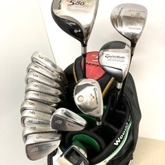 【豪華！】◆TaylorMade テーラーメイド+ Mizuno ミズノ◆ゴルフクラブ 本格フルセット＋ BMW キャディバッグ付き