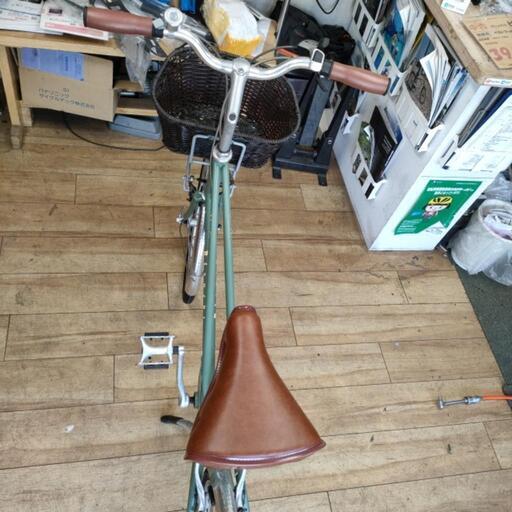 おしゃれな Bianchi Merlo 20インチ 籐風バスケット付きです 整備済