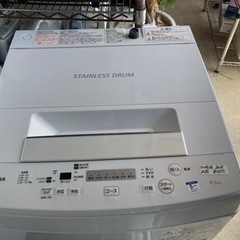 TOSHIBA2019年4.5k洗濯機