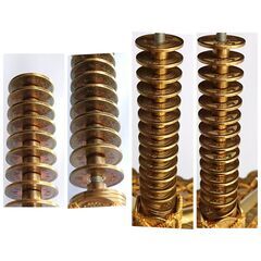 5円玉で作った金色の五重塔』置物 五円玉使用/約800