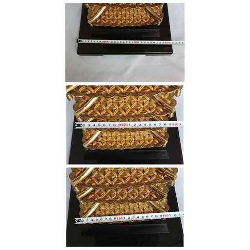 5円玉で作った金色の五重塔』置物 五円玉使用/約800 5円玉で作った金色の五重塔』置物 五円玉使用/約800