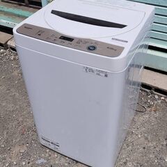 値下げ★シャープ 全自動洗濯機 6.0㎏ ES-GE6F-T 2...
