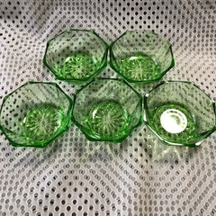 昭和レトロガラス小鉢