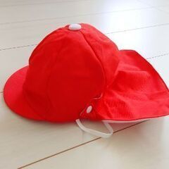 赤白帽（取り外し可能な日避け付き）