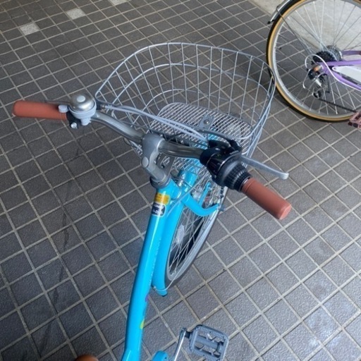 自転車 24インチ 6段ギア ミントブルー ブルー 水色 - メルカリ