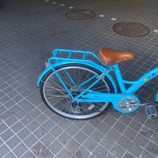 自転車 24インチ 6段ギア ミントブルー ブルー 水色 - メルカリ