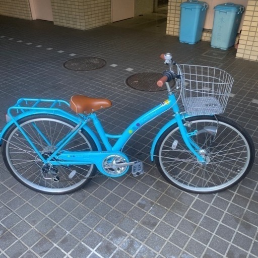 子供用自転車　24インチ　6段ギア　オートライト　ブルー　SCALARE STYLE