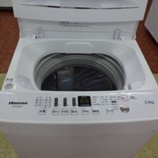 ID219731　5.5K洗濯機　ハイセンス　2020年製　HW-E503　※キズ有