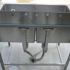 ステンレス　二層式シンク