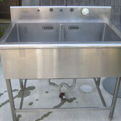 ステンレス　二層式シンク