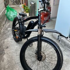 ジャンク品】CALLE電動ファットバイク26インチ×4.0（極太）Rエアサス