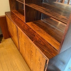 DANISH デンマークビンテージ　収納　リビングシェルフ　高級家具