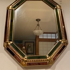 ヨーロッパ製ミラー　鏡　アンティークミラー