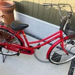自転車　赤　