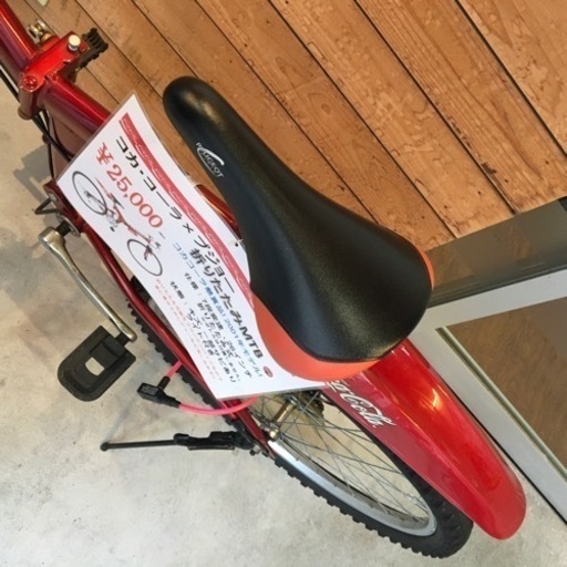 プジョー コカコーラ 折り畳み自転車 マウンテンバイク 26インチ