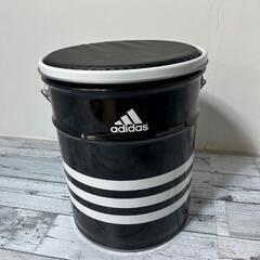 adidas アディダス 缶 アディ缶 ペール缶 椅子 収納 ゴミ箱